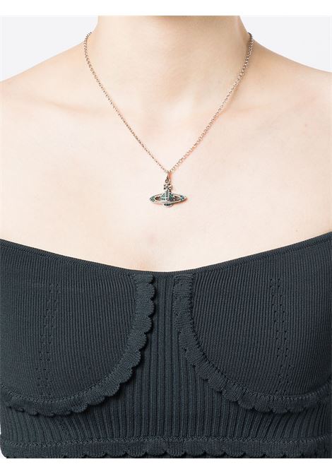 mini bas relief pendant woman platinum VIVIENNE WESTWOOD | 63020086-02P116-CNP116